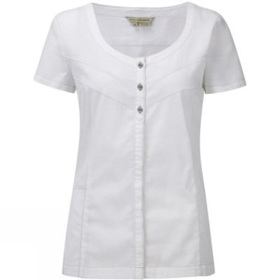 Tee Royal Robbins Cool Mesh Manga Corta Mujer - Blancas - Chile RKU895624